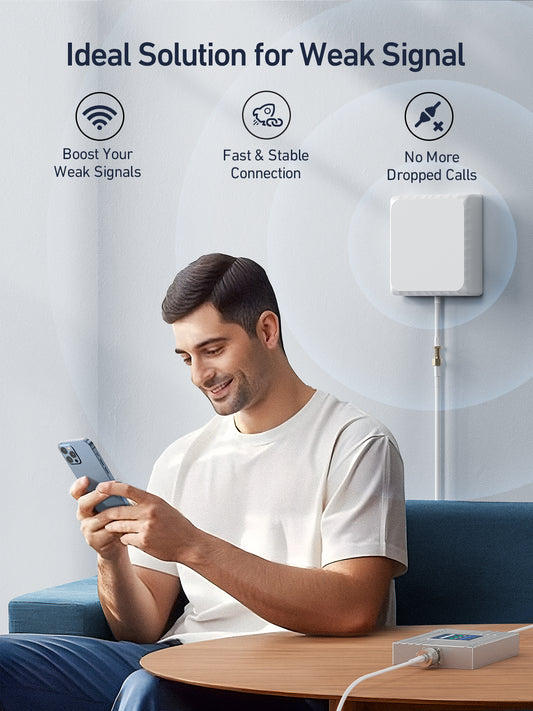 N30 Series, Cell Phone Signal Booster for Europe Carriers on Band 7/ 8/20 | Omni Outside Antenna Easy Installation